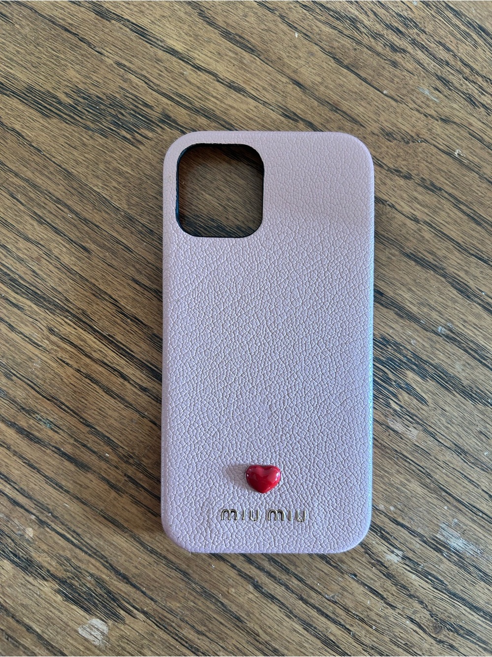 Miu Miu Pink Iphone 11 Pro Case Leather Case EUC